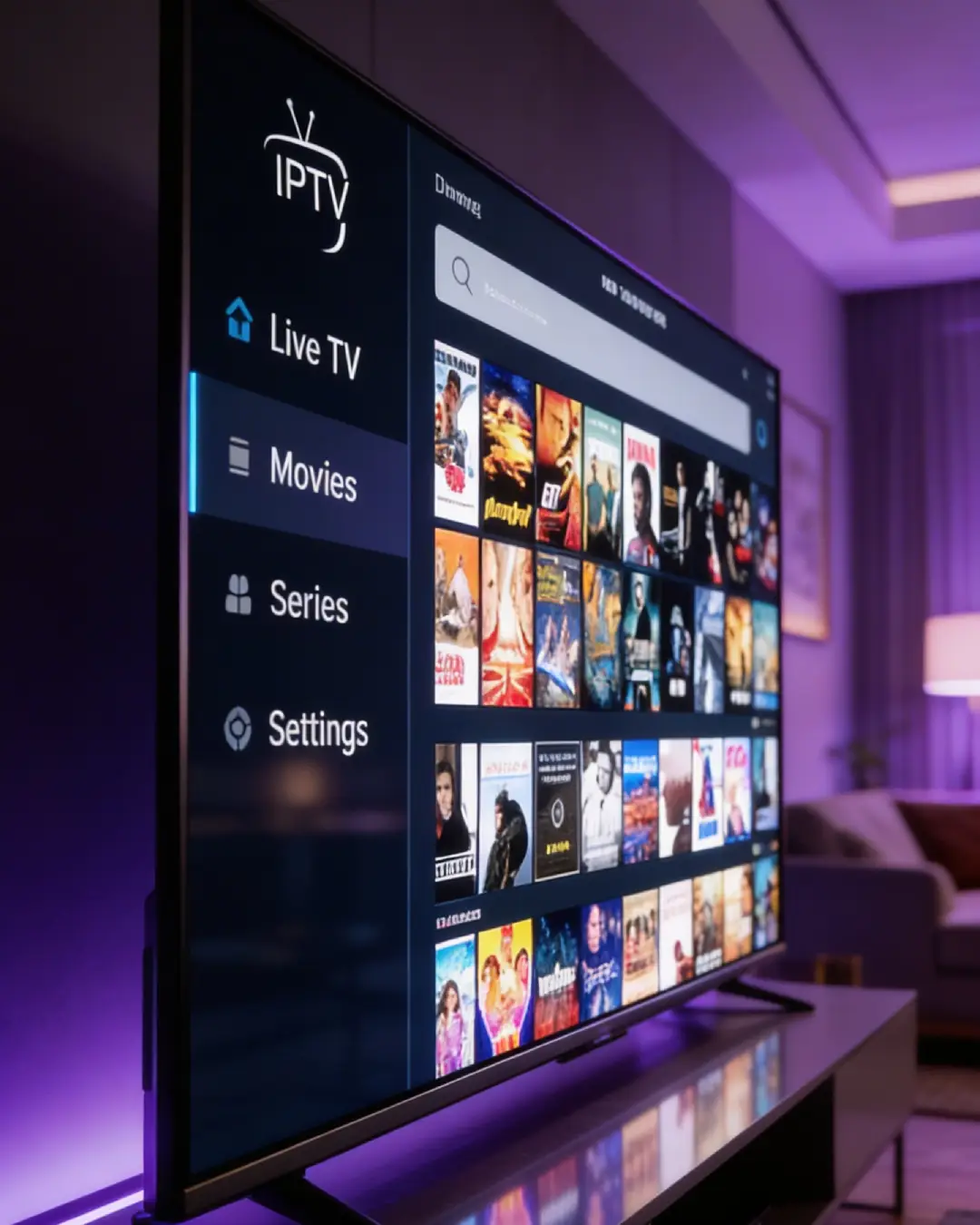 Interface IPTV Smarters Pro sur Smart TV 4K France